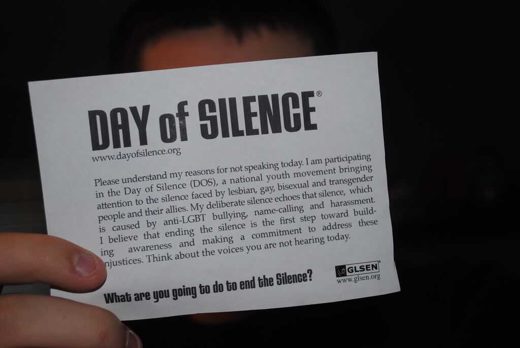 Gay day of silence