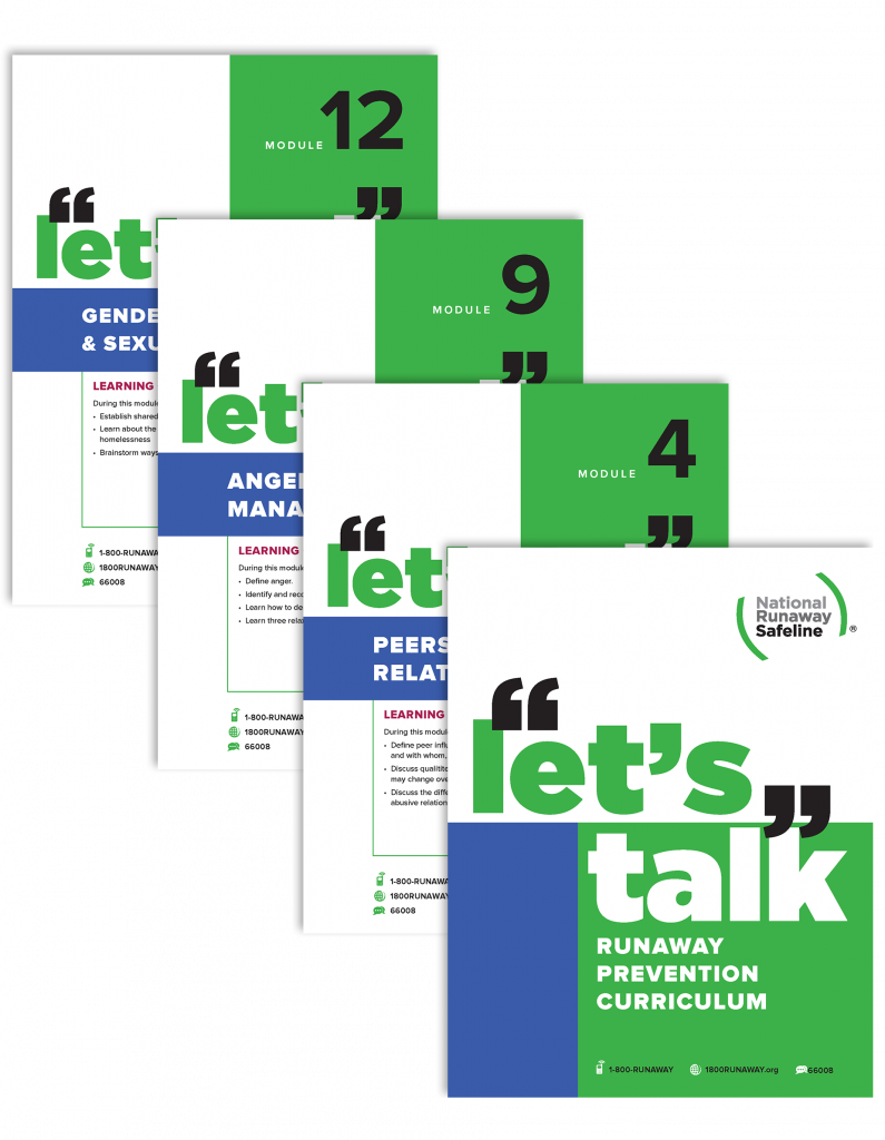 Let’s Talk: Runaway Prevention Curriculum 1 Lets Talk Preview Pages