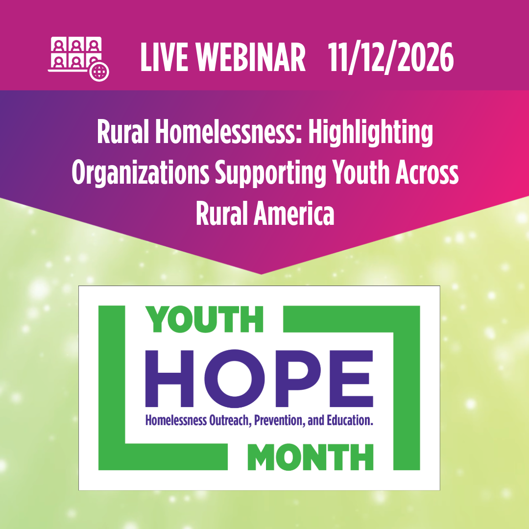 Youth HOPE Month 2026 26 Webinar Social Card 02 Rural Homelessness