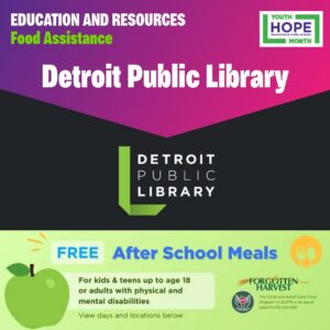 Youth HOPE Month Planned Activities and Education Week Participation 2 YHM Ed Week Food Example